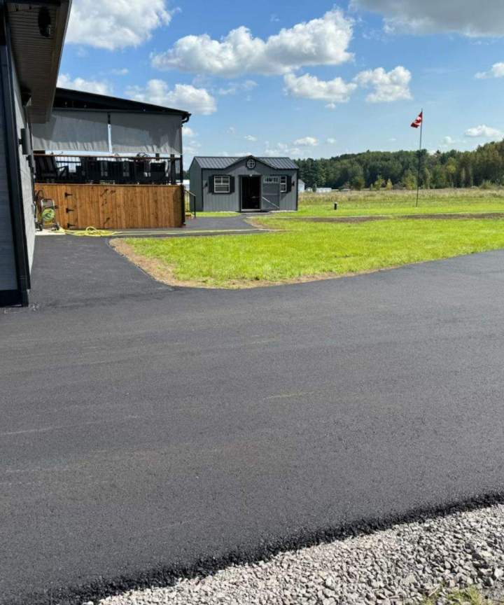 Travaux de resurfaçage d'asphalte Hawkesbury
